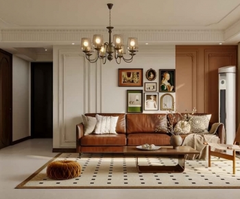 French Style A Living Room-ID:988456015