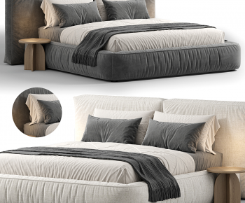 Modern Double Bed-ID:526273012