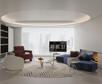 Modern A Living Room-ID:680612095