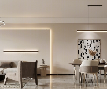 Modern A Living Room-ID:677391057