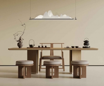 New Chinese Style Tea Tables And Chairs-ID:241214046