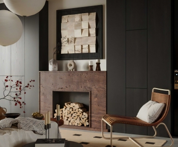 Modern A Living Room-ID:621340991