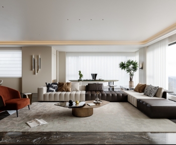 Modern A Living Room-ID:424746045