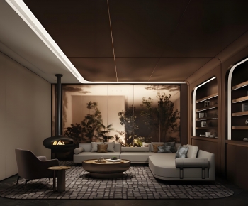 Modern A Living Room-ID:866895911