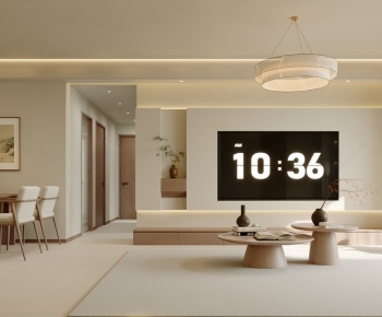 New Chinese Style A Living Room-ID:878297095