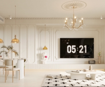 French Style A Living Room-ID:825184114