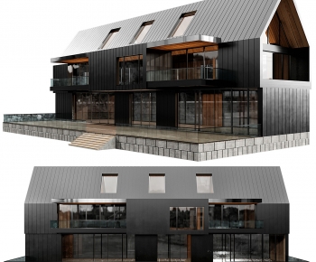 Modern Appearance Of Commercial Building-ID:624393949