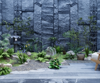 Japanese Style Plant Landscaping-ID:419672011