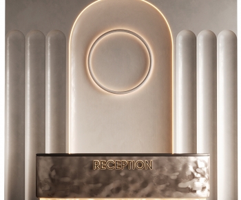 Modern Reception Desk-ID:646198991