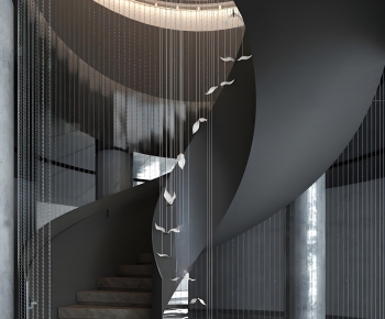 Modern Rotating Staircase-ID:117866048