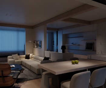 Modern A Living Room-ID:439703941