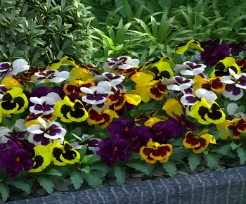 Modern Flowers And Grass-ID:735230453