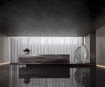 Modern Office Reception Desk-ID:842031004