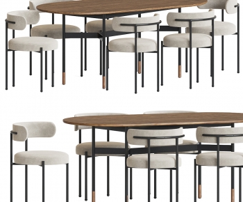 Modern Dining Table And Chairs-ID:861363895