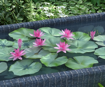 Modern Flowers And Grass-ID:290216922