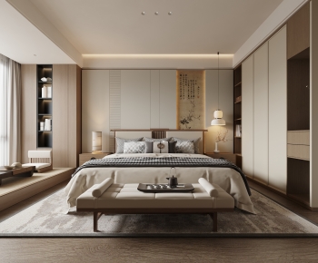 New Chinese Style Bedroom-ID:817745929