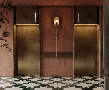 Modern Office Elevator Hall-ID:899183031