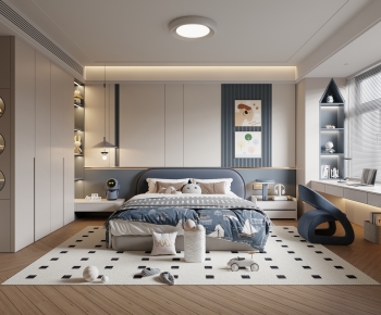 Modern Boy's Room And Son's Room-ID:685516123