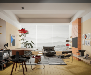Modern A Living Room-ID:526819943