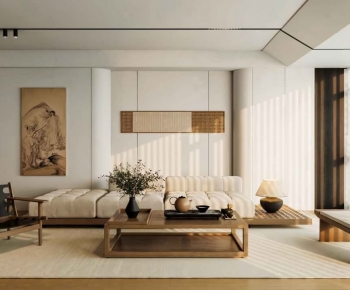 New Chinese Style A Living Room-ID:453993088
