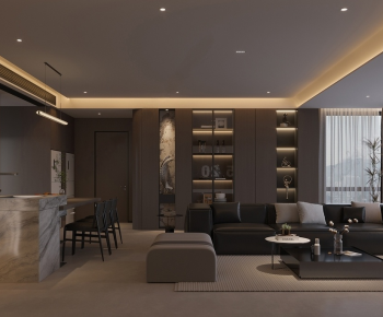 Modern A Living Room-ID:694132098