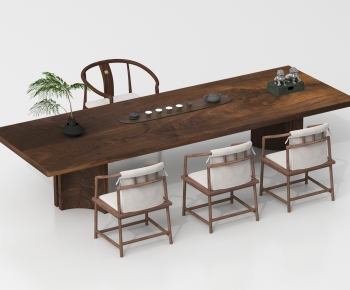 New Chinese Style Tea Tables And Chairs-ID:351768972