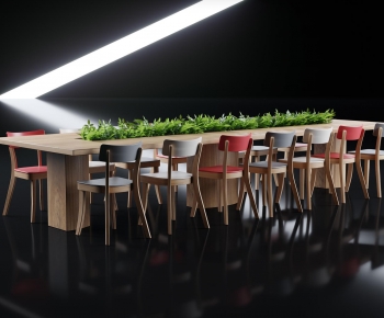 Modern Computer Desk And Chair-ID:198599109