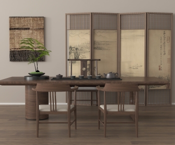 New Chinese Style Tea Tables And Chairs-ID:317410954