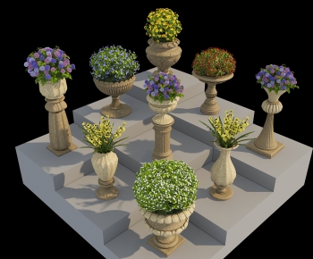 European Style Flower Bed, Flower Bowl, Flower Box-ID:159373045