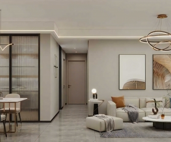 Modern A Living Room-ID:867940907