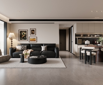 Modern A Living Room-ID:656673912