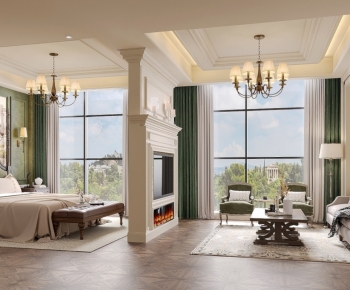 American Style Bedroom-ID:983279945