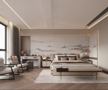 New Chinese Style Bedroom-ID:705046895