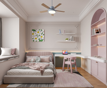 French Style Girl's Room Daughter's Room-ID:571738003