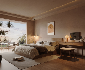 Wabi-sabi Style Bedroom-ID:116816043