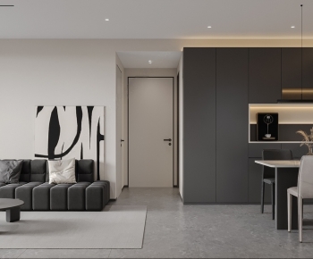 Modern A Living Room-ID:430937054