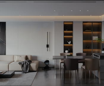 Modern A Living Room-ID:732409957