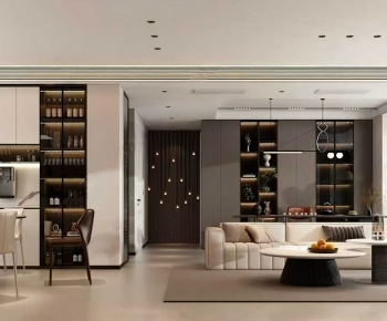 Modern A Living Room-ID:286154994