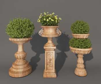 Simple European Style Flower Bed, Flower Bowl, Flower Box-ID:459152944