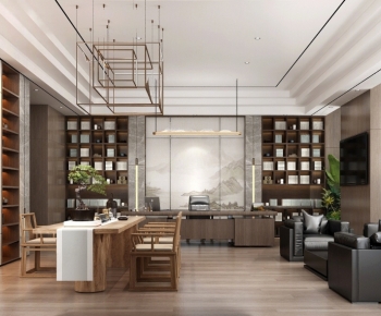 New Chinese Style Manager's Office-ID:348699091