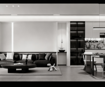 Modern A Living Room-ID:209966906