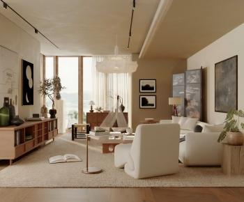 Modern A Living Room-ID:641120912