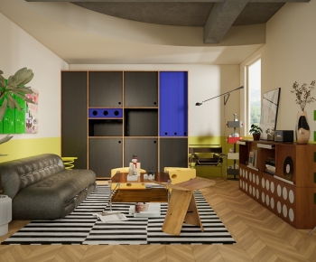 Modern A Living Room-ID:183125028