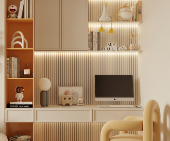 Modern Computer Desk And Chair-ID:609452018