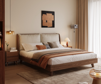 Modern Double Bed-ID:658822067