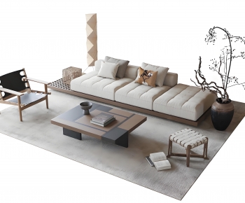 Wabi-sabi Style Sofa Combination-ID:964857101