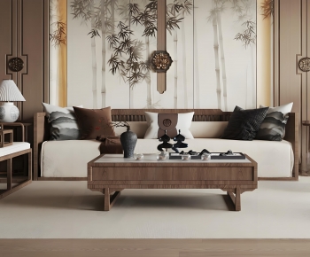 New Chinese Style Sofa Combination-ID:246728908