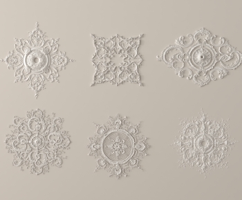 European Style Plaster Carved Top Plate-ID:333468978