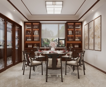 New Chinese Style Dining Room-ID:171886929