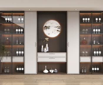 New Chinese Style Wine Cabinet-ID:430063016